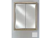 Afina Corporation DD2430RSOHFC 24 in.x 30 in.Recessed Double Door Cabinet Soho Fluted Chrome