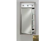 Afina Corporation SD LC2030RARSGD 20 in.x 30 in.Recessed Single Door Cabinet with Contemporary Lights Aristocrat Gold