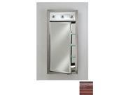 Afina Corporation SD LC2434RPALCE 24 in.x 34 in.Recessed Single Door Cabinet with Contemporary Lights Parliament Cherrry
