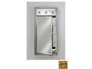Afina Corporation SD LC2434RTUSGD 24 in.x 34 in.Recessed Single Door Cabinet with Contemporary Lights Tuscany Gold