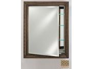 Afina Corporation SD2436RELGSV 24 in.x 36 in.Recessed Single Door Cabinet Elegance Silver