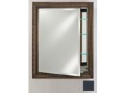 Afina Corporation SD2436RSOHBK 24 in.x 36 in.Recessed Single Door Cabinet Soho Brushed Black