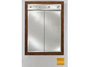 Afina Corporation DD LC3140RCHAGD 31x40 Contemporary Integral Lighted Double Door Chateau Gold