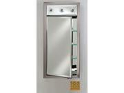 Afina Corporation SD LC2440RELGGD 24x40 Contemporary Integral Lighted Single Door Elegance Gold
