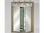 Afina Corporation DD LT3140RSOHST 31x40 Traditional Integral Lighted Double Door Soho Stainless