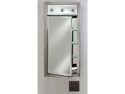 Afina Corporation SD LC1740RTRIES 17x40 Contemporary Integral Lighted Single Door Tribeca Espresso