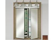 Afina Corporation DD LT3140RTRICO 31x40 Traditional Integral Lighted Double Door Tribeca Hammered Copper