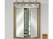 Afina Corporation DD LT3140RTUSGD 31x40 Traditional Integral Lighted Double Door Tuscany Gold