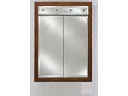 Afina Corporation DD LC3140RSOHST 31x40 Contemporary Integral Lighted Double Door Soho Stainless