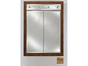 Afina Corporation DD LC3140RTUSGD 31x40 Contemporary Integral Lighted Double Door Tuscany Gold