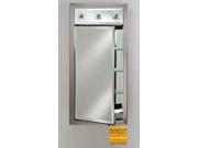 Afina Corporation SD LC1740RCHAGD 17x40 Contemporary Integral Lighted Single Door Chateau Gold