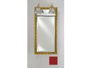 Afina Corporation SD LT2440RCOLRD 24 in.x 40 in.Traditional Integral Lighted Single Door Colorgrain Red