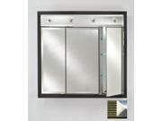 Afina Corporation TD LC4740RMERGS 47 in.x 40 in.Recessed Contemporary Integral Lighted Triple Door Maridian Gold Silver