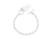 J Goodin B01467R C01 Silvertone Love Charm Bracelet