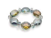 Alexander Kalifano BLUE BVG CT Vienna Gorgeous Glass Bracelet Crystal Tabac