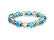 Alexander Kalifano BLUE BGG 19 Gorgeous Glass Bracelet Multi Colored