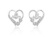 J Goodin E50118R C01 No. 1 Mom Heart Earrings