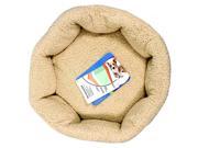Petmate Aspen Pet Self Warming Cat And Dog Bed 19 Inch Round Spice Creme 80135