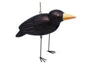 Songbird Essentials Crow with Dangling Metal Legs Birdhouse