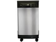 SUNPENTOWN SD 9241SS 18 in. Portable Dishwasher Stainless Steel