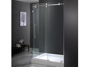 Vigo VG6051STCL48WR 36 x 48 Frameless 3 8 Clear Stainless Steel Shower Enclosure with Right Base