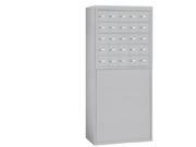 Salsbury 19955ALM Free Standing Enclosure For 19055 25 And 19058 25 Recessed Mounted Cell Phone Lockers Aluminum