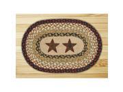 Capitol Importing 81 019BS Barn Stars 10 in. x 15 in. Hand Printed Oval Swatch
