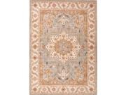 Jaipur Poeme Orleans RUG103480 9.6 in. W x 13.6 in. L Traditional Oriental Pattern Wool Tufted Rug in Blue Surf