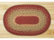 Capitol Importing 00 104 Burg Maroon Sunflower 10 in. x 15 in. Oval Swatch