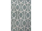 Jaipur Rugs RUG111824 Hand Tufted Geometric Pattern Wool Art Silk Blue Gray Rug CT35