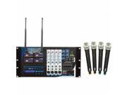 VOCOPRO PAMANII3 300 Watt Powered Mixer with Four Channel Wireless All In One P.A. System