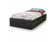South Shore South Shore Spark collection Twin mates bed Pure Black