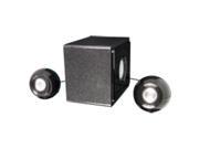 GPX HT12B 2.1 Channel 3 Speaker System with Subwoofer Black