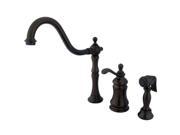 Kingston Brass GS7805TPLBS Gourmetier Templeton Two Handle Kitchen Faucet Oil Rubbed Bronze