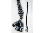 Bulk Buys Magnetic Hematite Necklaces 17 18 in. Horse Pendant Case of 120