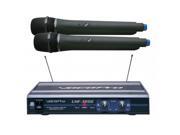 VocoPro UHF3200 UHF Dual Channel Wireless Microphone System