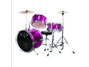 GP Percussion GP50MPK 3 Piece Deluxe Junior Drum Set Pink
