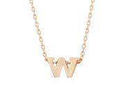 J Goodin P11409A V00 W Rose Gold Initial W Pendant