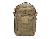 5.11 Tactical TG511 56892 328 1SZ 18 in. x 11 in. x 6.5 in. Rush 12 Backpack Nylon in Sandstone