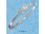 Sterling Silver Cubic Zirconia Eternal Love Knot Bracelet