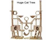 Go Pet Club FC02 106 in. Beige Cat Tree Condo Furniture