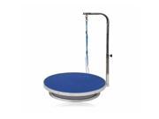 Go Pet Club GT 302 22 in.Diameter Pet Dog Grooming Table with Arm Blue