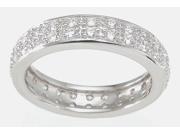 Plutus kkr6751 925 Sterling Silver Eternity Ring Size 5