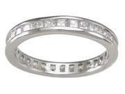 Plutus kkr6741 925 Sterling Silver Eternity Ring Size 5