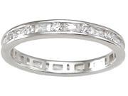 Plutus kkr6756a 925 Sterling Silver Eternity Ring Size 6