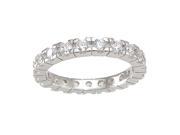 Plutus kkr6746 925 Sterling Silver Eternity Wedding Band Size 5