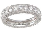 Plutus kkr6750 925 Sterling Silver Eternity Ring Size 5