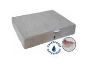 Go Pet Club AA 25 Solid 25 in. Memory Foam Orthopedic Dog Pet Bed with Waterproof Cover Khaki
