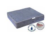 Go Pet Club CC 25 Solid Memory Foam Orthopedic Dog Pet Bed with Waterproof Cover Charcoal