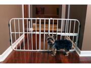 Carlson 0618DS Step Over Small Expandable Metal Pet Gate Beige